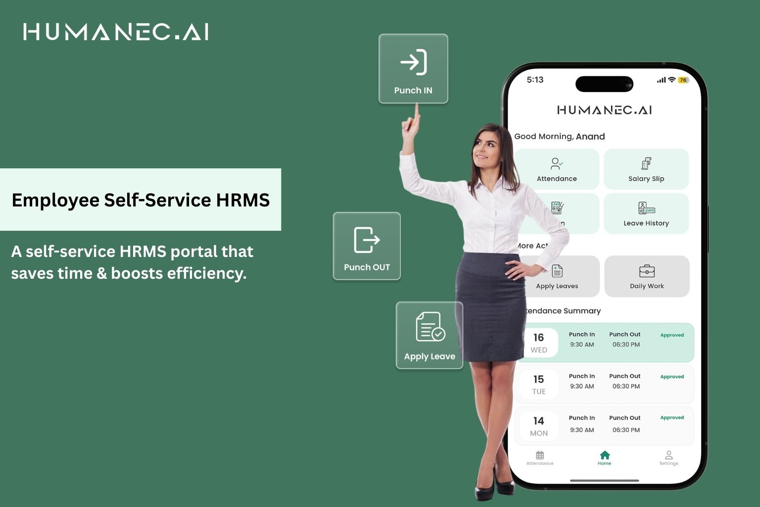 Employee Self-Service HRMS Portal in India for SMEs